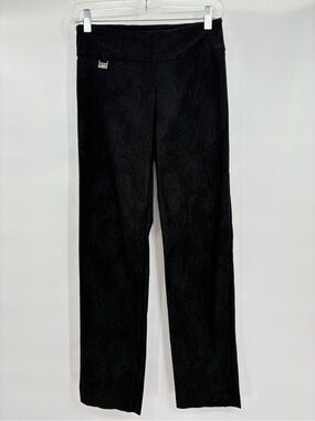 Lisette Montreal Pull On Black Straight Leg Stretch Dress Pants Size 4